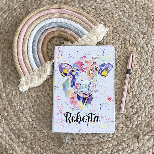 Giraffe Notebook, Personalised Notebook, Notebook, Personalised Gift For Her, Personalised Giraffe Notepad