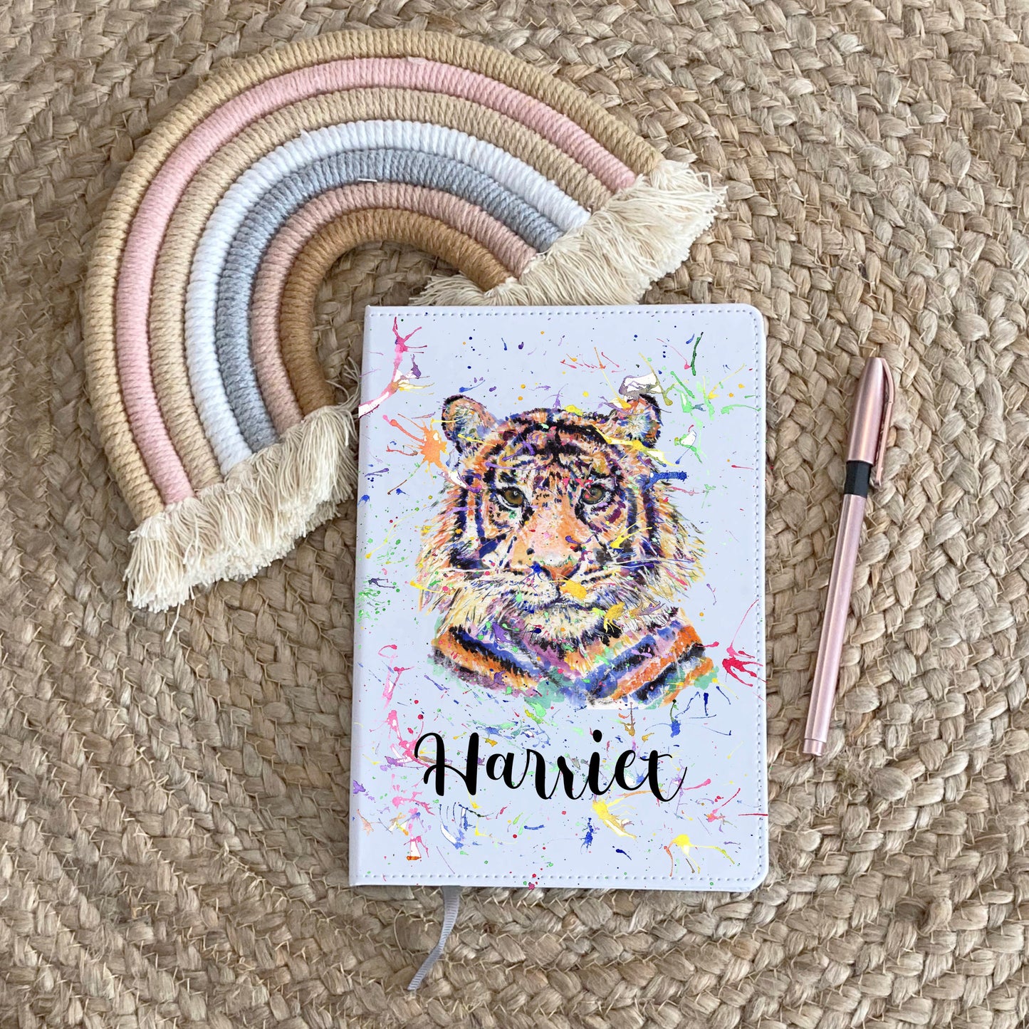 Giraffe Notebook, Personalised Notebook, Notebook, Personalised Gift For Her, Personalised Giraffe Notepad