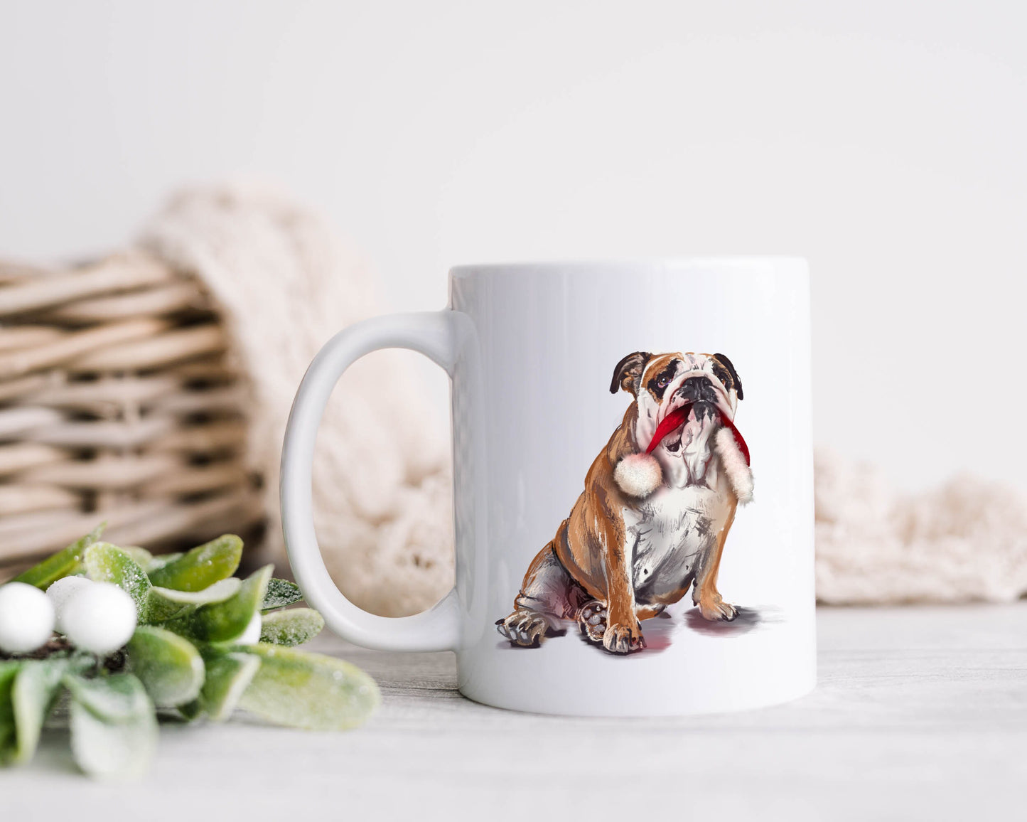 Bulldog Gifts, Bulldog Mug, Dog Design Mug, Gift For Her, Gift For Him, Dog Gift, Secret Santa Gift, Stocking Filler