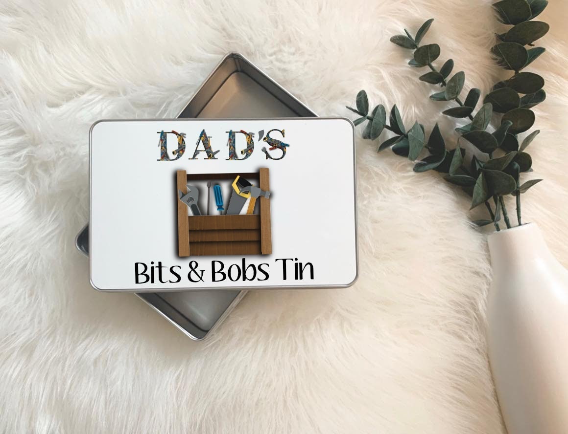 Dad Christmas Gifts, Grandad Christmas Gifts, Personalised Storage Tin, DIY Gift, Stocking Filler, Dad Gifts, Christmas Gifts For Him