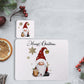 Gonk Christmas Placemat and Coaster Set, Personalised Christmas Gnome Placemat, Christmas Gnome Placemat And Coaster