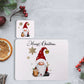 Gonk Christmas Placemat and Coaster Set, Personalised Christmas Gnome Placemat, Christmas Gnome Placemat And Coaster