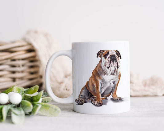Bulldog Gifts, Bulldog Mug, Dog Design Mug, Gift For Her, Gift For Him, Dog Gift, Secret Santa Gift, Stocking Filler