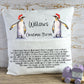 Christmas Book Cushion, Kids Book Cushion, Book Cushion, Penguin Book Cushion, Book Cushion For A Boy, Reading Story Pillow
