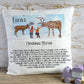 Personalised Christmas Book Cushion, Kids Book Cushion, Kids Xmas Book Cushion, Teddy Book Cushion, Reading Story Pillow, Reindeer Pillow