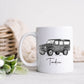 Welsh Gifts, Welsh Christmas Mug, Gift For Tadcu, Gift For Tad, Dad Mug, Vehicle mug, 4 x 4 mug
