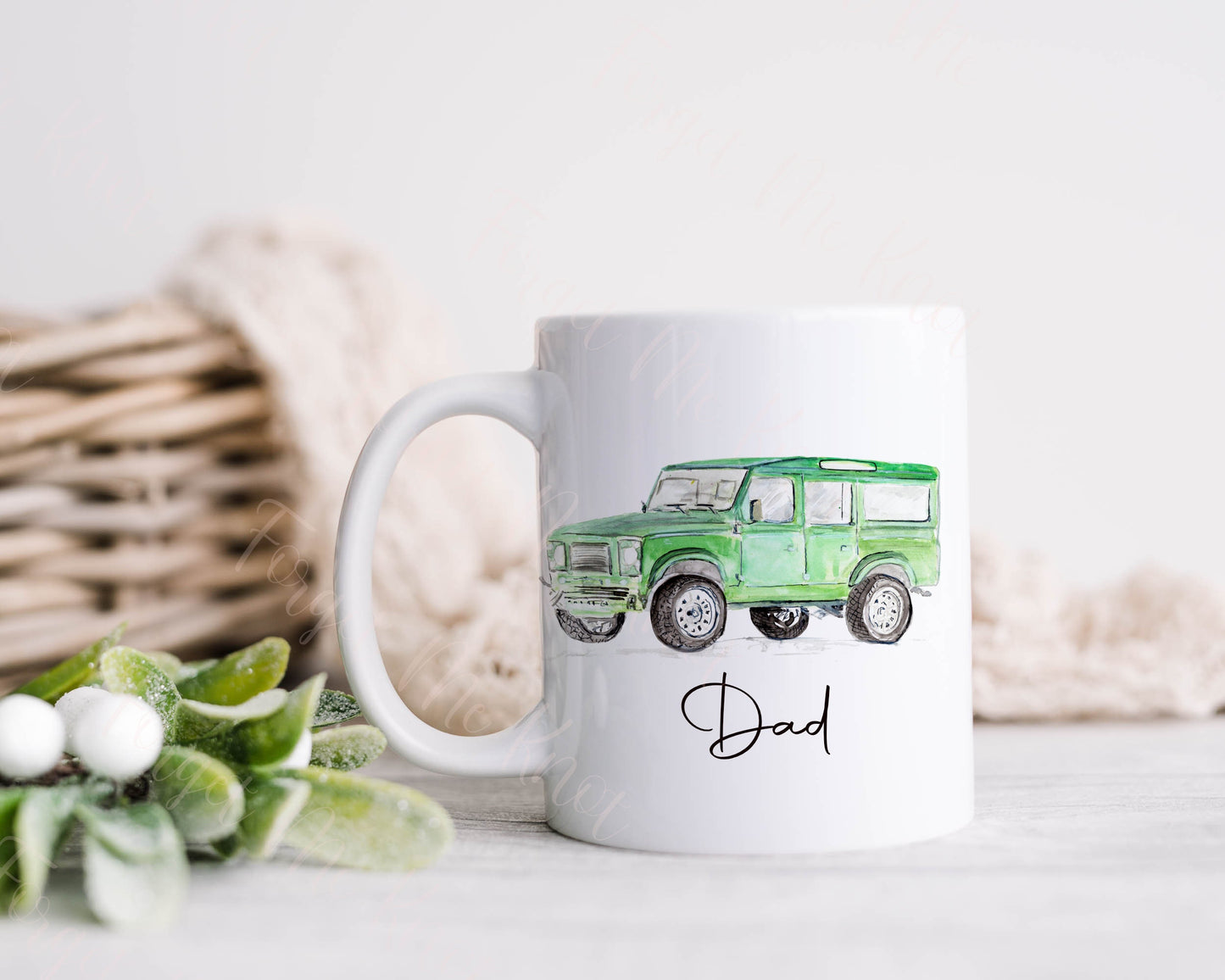 Welsh Gifts, Welsh Christmas Mug, Gift For Tadcu, Gift For Tad, Dad Mug, Vehicle mug, 4 x 4 mug