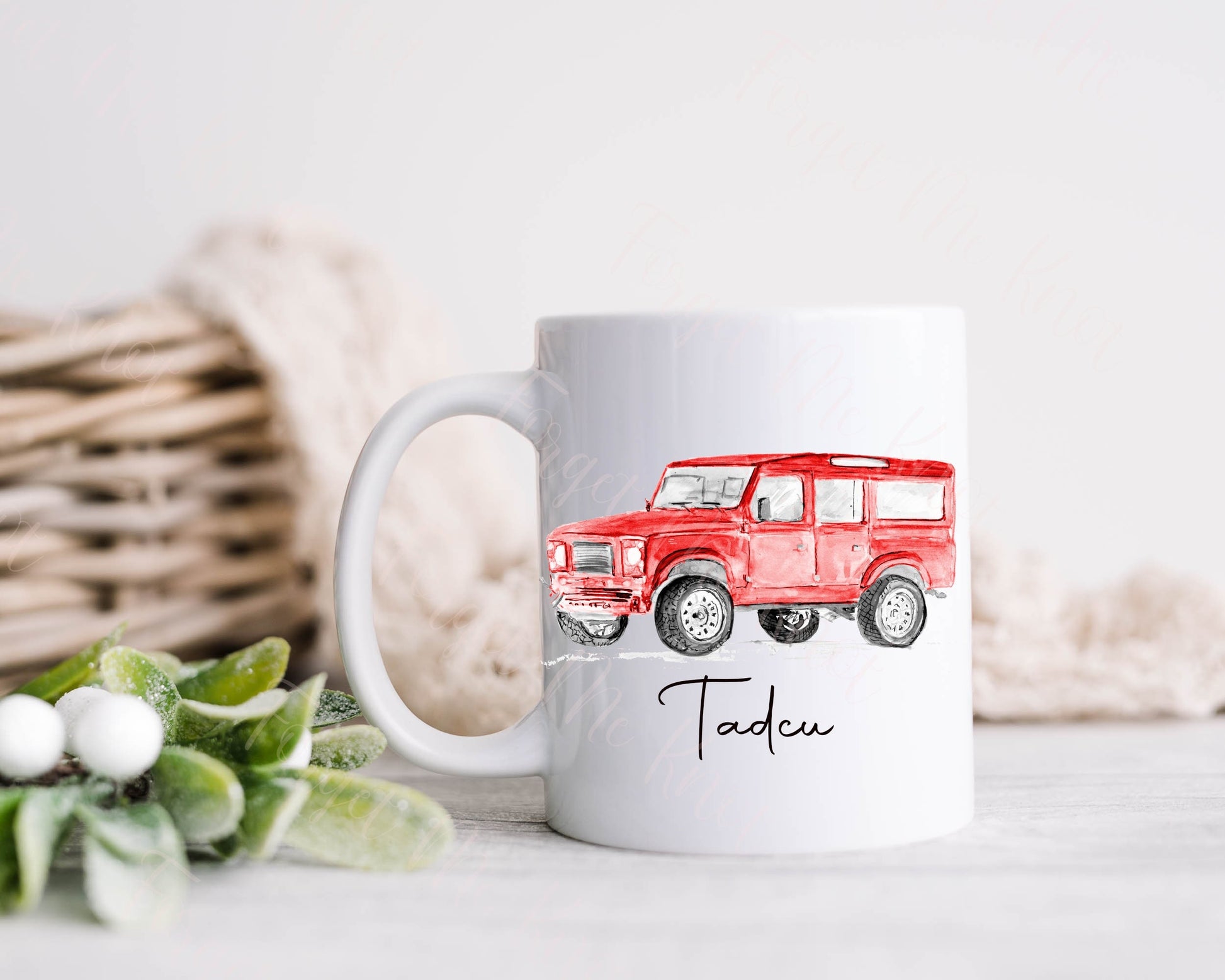 Grandad Gifts, Grandad Mug, Welsh Gifts, Welsh Christmas Mug, Gift For Tadcu, Gift For Tad, Dad Mug, Vehicle mug, 4 x 4 mug
