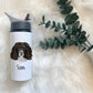 Springer Spaniel Water Bottle, Personalised Water Bottle, Water Bottle With Straw, Personalized Gift For Her, Dog Water Bottle