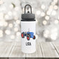 Tractor Water Bottle, Personalised Water Bottle, Water Bottle With Straw, Personalized Gift For Her, Tractor Drinks Bottle For Kids