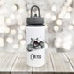 Motorbike Water Bottle, Personalised Water Bottle, Water Bottle With Straw, Personalized Gift For Her, Motorbike Drinks Bottle