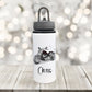 Motorbike Water Bottle, Personalised Water Bottle, Water Bottle With Straw, Personalized Gift For Her, Motorbike Drinks Bottle