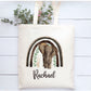 Elephant Tote Bag, Personalised Elephant Design Tote Bag, Personalised Tote Bag Gift, Personalised Shopping Bag
