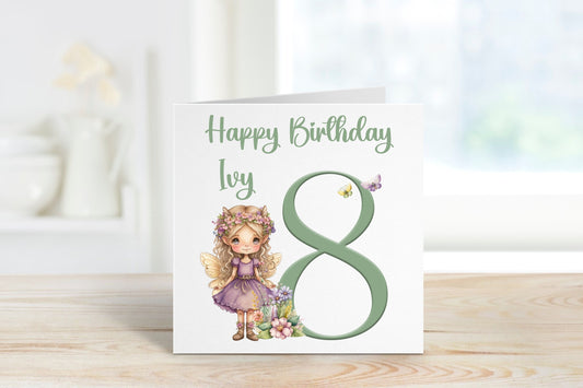 Fairy Birthday Card, Granddaughter Birthday Card, Birthday Card For Daughter, Niece Birthday Card, Birthday Card For Girls