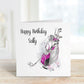 Golf Birthday Card, Personalised Golfing Birthday Card, Birthday Card For Her