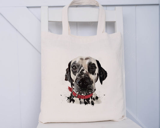 Dalmatian Tote Bag, Personalised Dog Tote Bag, Personalised Gift For Her, Gift for Friend, Gift For Nana, Gift For Mum