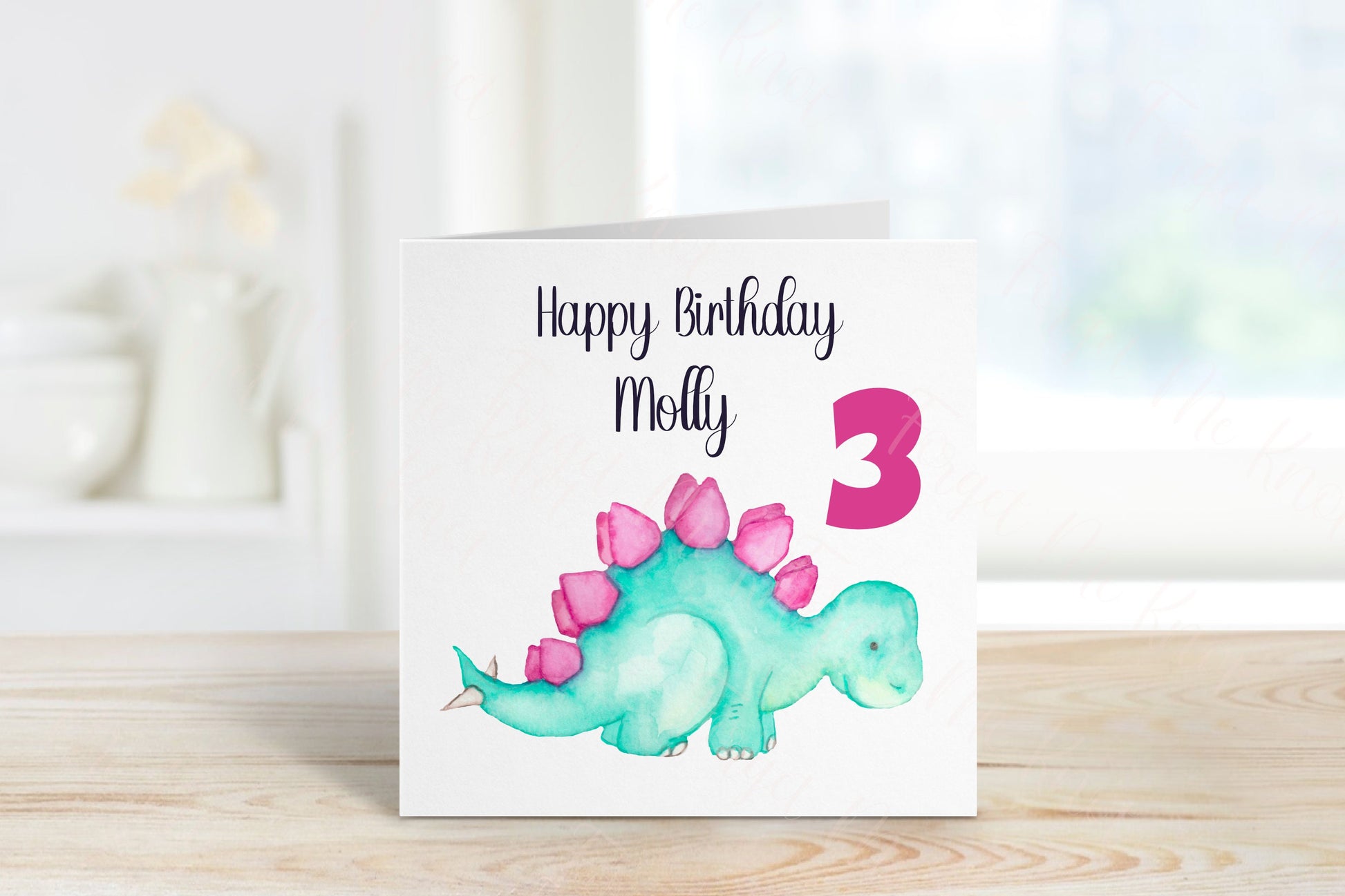 Dinosaur Birthday Card, Personalised Birthday Card, Daughter Birthday Card, Son Birthday Card, Grandson Birthday Card, 1st Birthday Card