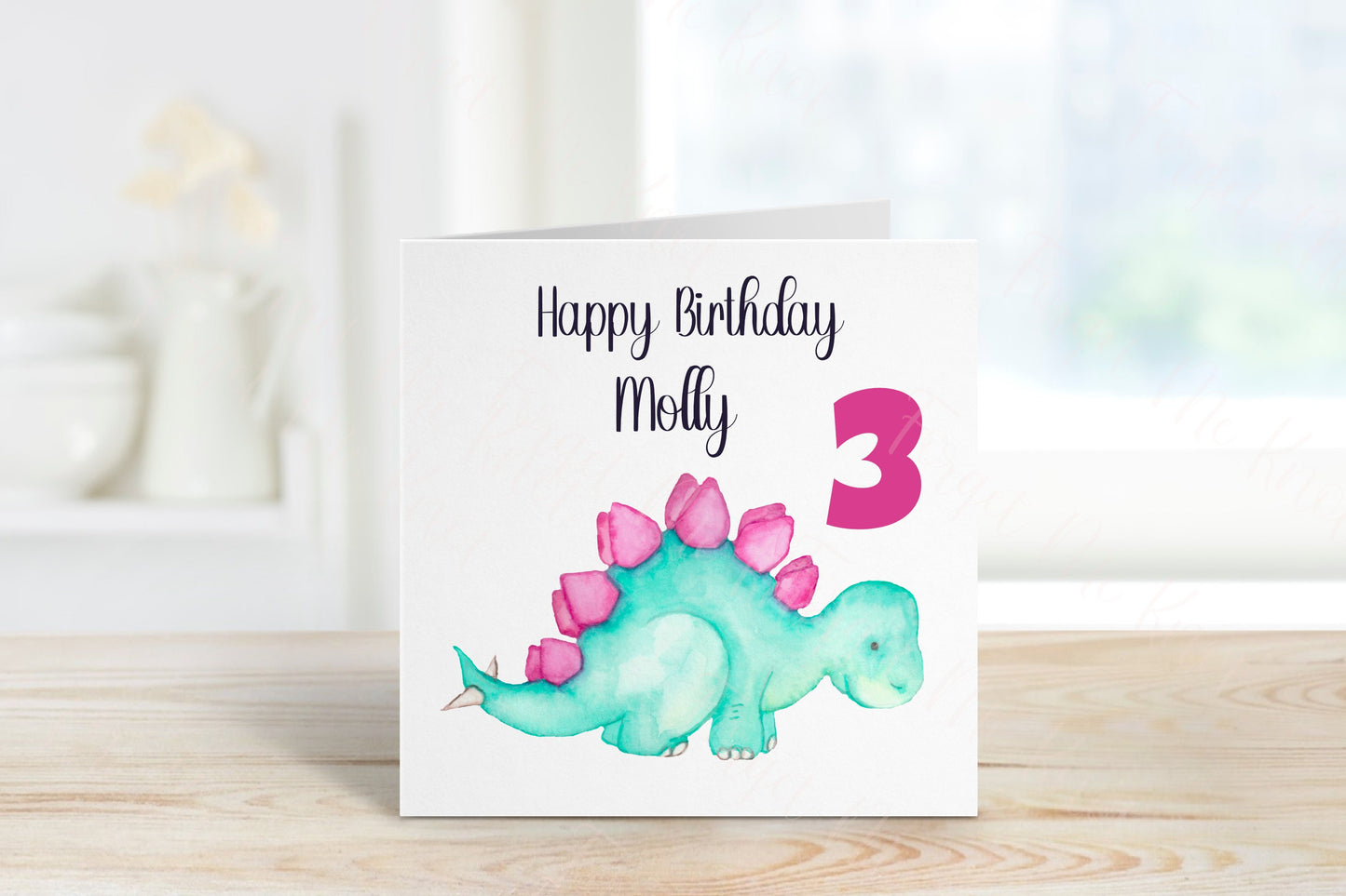 Dinosaur Birthday Card, Personalised Birthday Card, Daughter Birthday Card, Son Birthday Card, Grandson Birthday Card, 1st Birthday Card