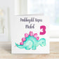 Welsh Dinosaur Birthday Card, Personalised Birthday Card, Daughter Birthday Card, Son Birthday Card, Grandson Birthday Card