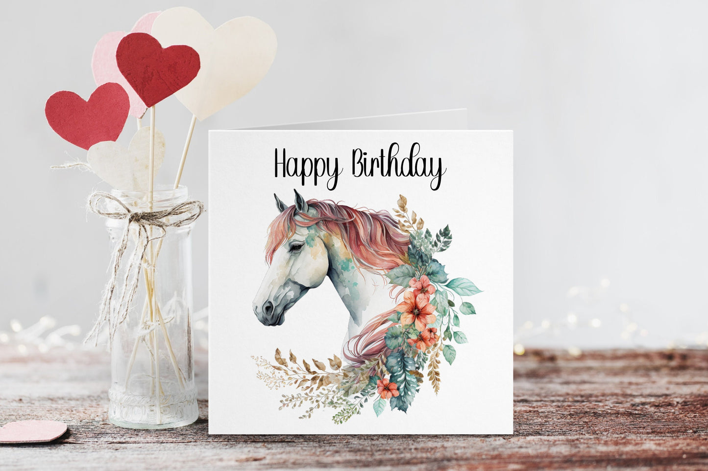 Horse Birthday Card, Personalised Horse Birthday Card, Birthday Card For Her