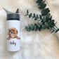 Dalmatian Water Bottle, Personalised Water Bottle, Water Bottle With Straw, Personalized Gift For Her, Dog Water Bottle