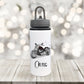 Motorbike Water Bottle, Personalised Water Bottle, Water Bottle With Straw, Personalized Gift For Her, Motorbike Drinks Bottle