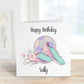 Granddaughter Football Birthday Card,Personalised Birthday Card, Daughter Birthday Card, Football Card For Girls
