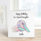 Granddaughter Football Birthday Card,Personalised Birthday Card, Daughter Birthday Card, Football Card For Girls