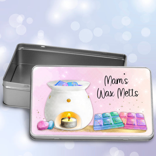 Mothers Day Gift, Wax Melts Storage Tin, Personalised Wax Melt Tin, Gift For Her, Gift For Friend
