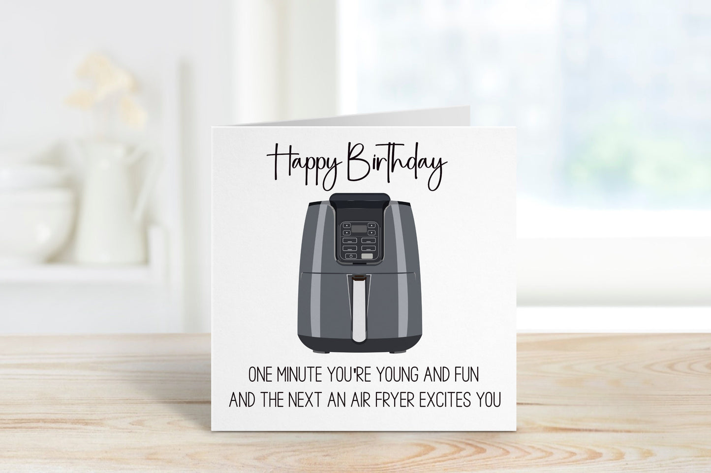Personalised Air Fryer Birthday Card, Personalised Birthday Card, Funny Air Fryer Card,