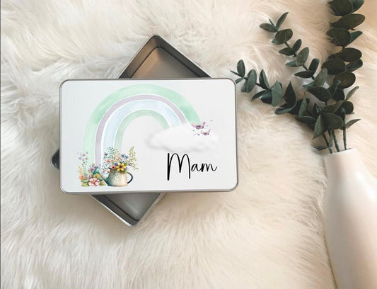 Sul y Mamau Hapus, Mothers Day Gift For Nain, Welsh Mothers Day, Sul y Mamau Hapus Mamgu, Storage Tin, Biscuit Tin