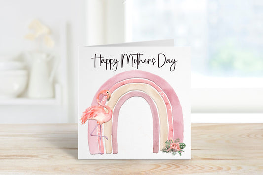Personalised Mother's Day Card, Mothers Day Card For Nana, Mothers Day Card For Nan, Mothers Day Card For Nanny, Flamingo Mothers Day Card