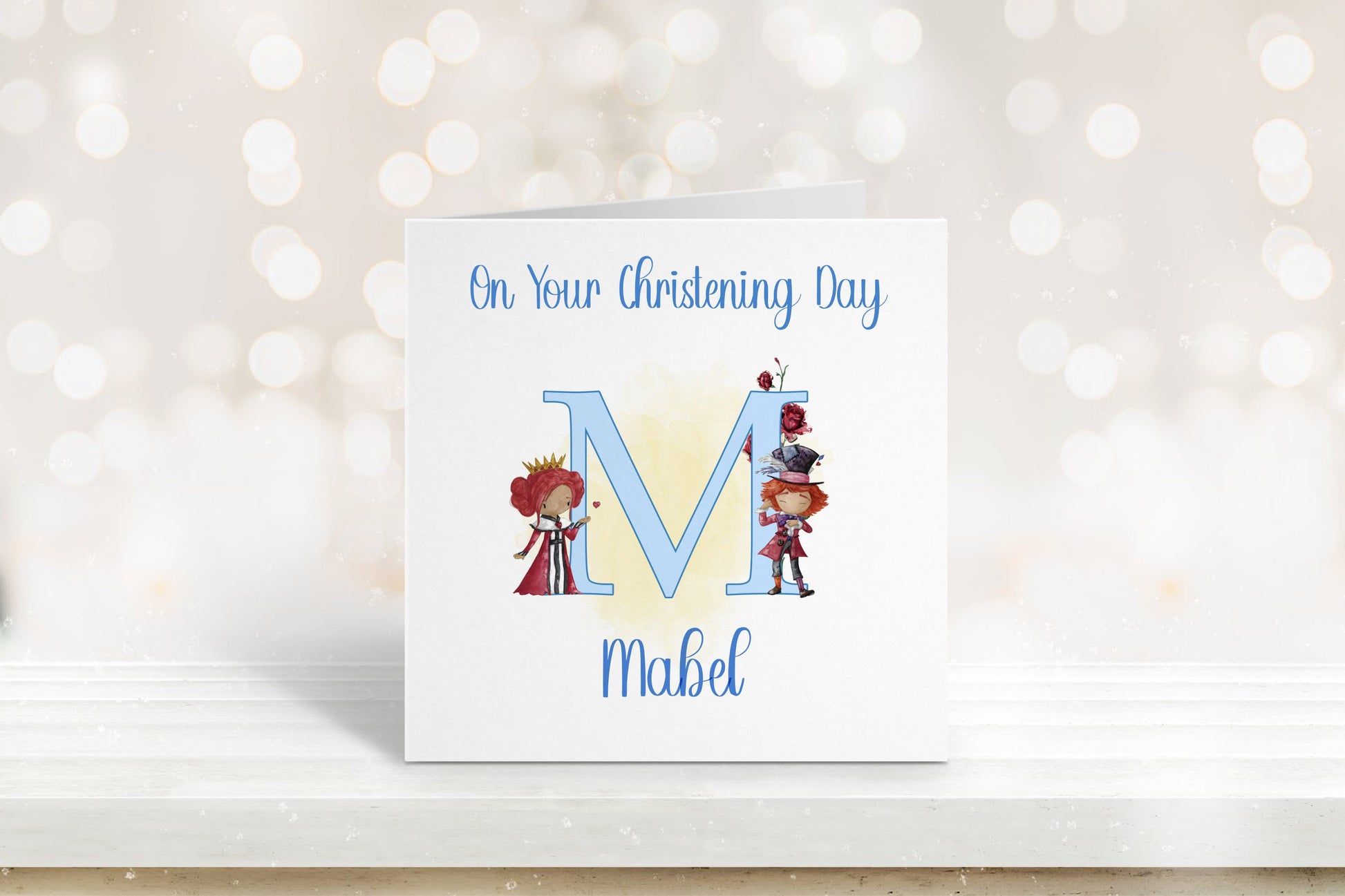 Christening Card, Personalised Christening Card, Christening Card For Girls