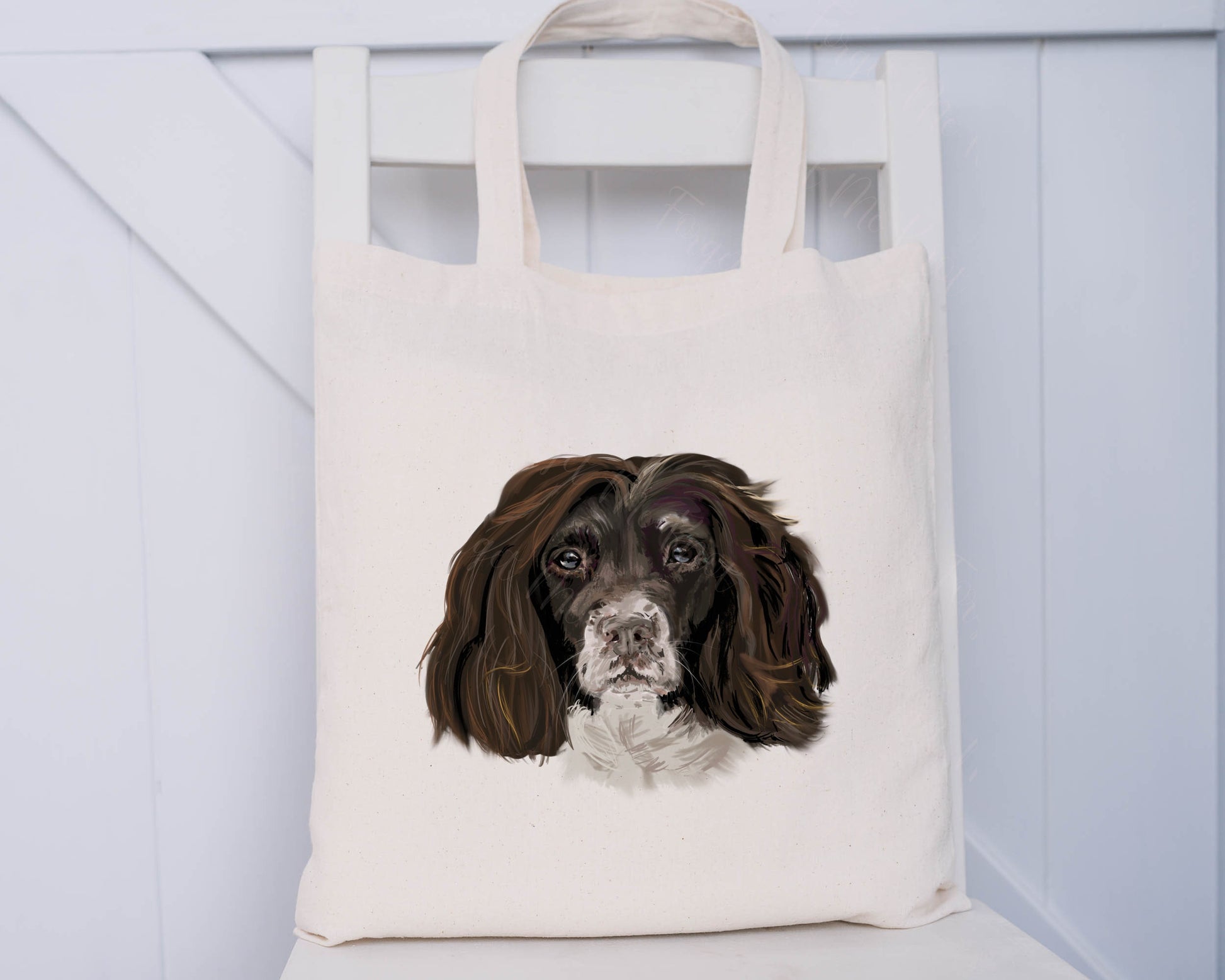 King Charles Tote Bag, Personalised Dog Tote Bag, Personalised Gift For Her, Gift for Friend, Gift For Nana, Gift For Mum
