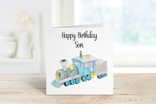 Train Birthday Card, Personalised Birthday Card, Daughter Birthday Card, Son Birthday Card, Grandson Birthday Card, Card For Granddaughter