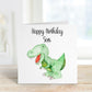 Dinosaur Birthday Card, Personalised Birthday Card, Daughter Birthday Card, Son Birthday Card, Grandson Birthday Card, 1st Birthday Card
