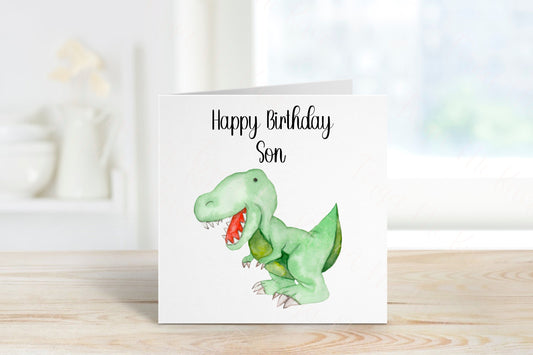Dinosaur Birthday Card, Personalised Birthday Card, Daughter Birthday Card, Son Birthday Card, Grandson Birthday Card, 1st Birthday Card