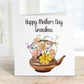 Personalised Mother's Day Card, Mothers Day Card For Nana, Mothers Day Card For Nan, Mothers Day Card For Nanny, Teapot Mothers Day Card