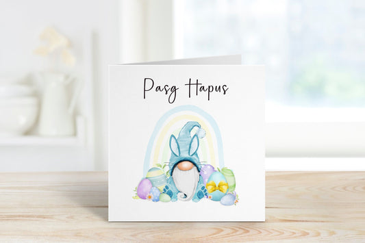 Pasg Hapus,Cerdyn Cymraeg Pasg Hapus, Welsh Easter Card, Carden Pasg Hapus, Easter Gonk