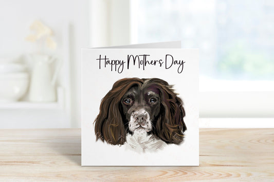Dog Mothers Day Card, Dog Mum Card, Mothers Day Card For Nan, Mothers Day Card For Nanny, Springer Spaniel Mothers Day Card For Mom