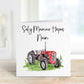 Welsh Mothers Day Card, Sul y Mamau Hapus, Welsh Mother's Day Card, Mam Mother's Day Card, Tractor Card For Nain