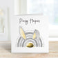 Carden Pasg Hapus, Hapus,Cerdyn Cymraeg Pasg Hapus, Welsh Easter Card
