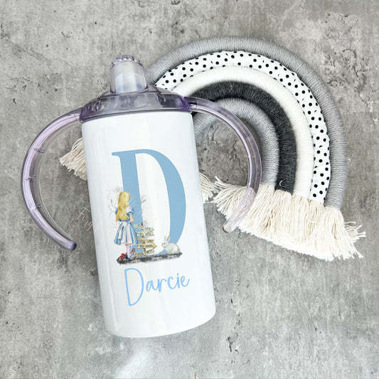 Personalised Sippy Cup, Initial Sippy Cup Personalised, Kids Alice Sippy Cup, Kids Sippy Cup Mug, Kids Beaker