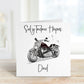 Sul Y Tadau Hapus Card, Carden Cymraeg, Fathers Day Card For Tadci, Card For Taid, Motorbike Fathers Day Card, Cerdyn Sul y Tadau Cymraeg