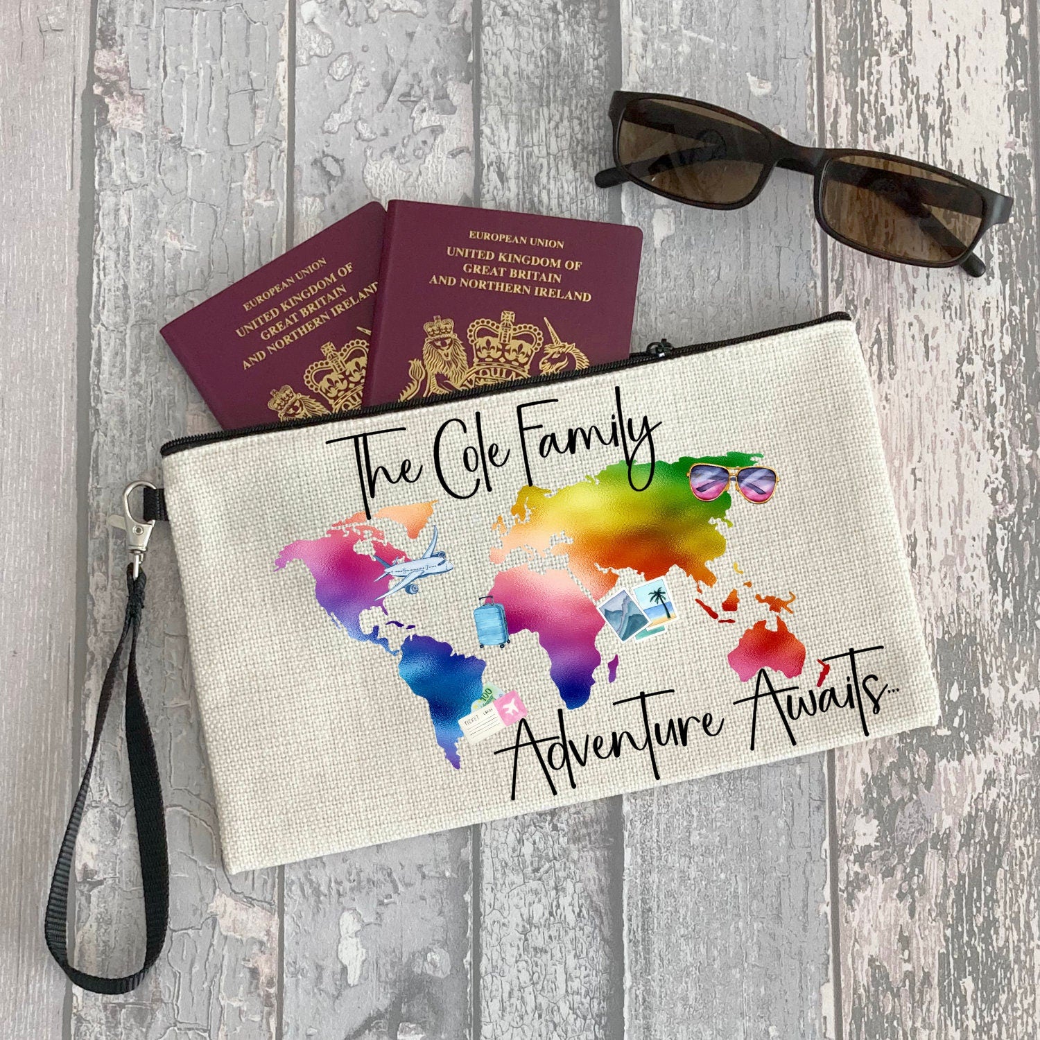 Travel Documents Wallet, Personalised Passport Holder, Family Passport Holder, Family Passport Wallet, Passport Cover