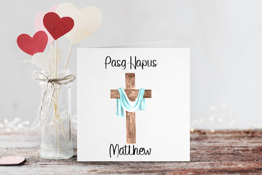 Pasg Hapus,Cerdyn Cymraeg Pasg Hapus, Welsh Easter Card, Carden Pasg Hapus