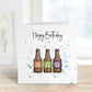 Dad Birthday Card, Personalised Birthday Card, Beer Card For Dad, Beer Card For Brother