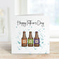 Father's Day Card For Grampy , Personalised Father's Day Card For Dad, Beer Bottle Father's Day Card For Bampy, Beer Father's Day Card