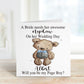Page Boy Proposal Card, Will You Be My Page Boy?, Personalised Page Boy Proposal For Nephew