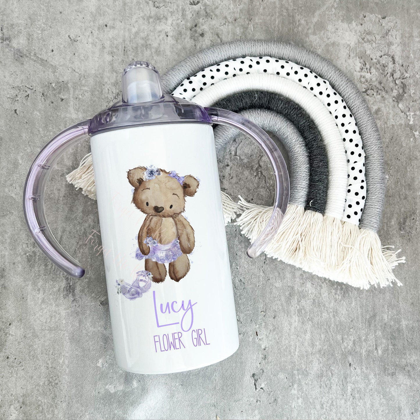 Flower Girl Sippy Cup, Sippy Cup Personalised, Personalised Flower Girl Sippy Cup, Kids Sippy Cup Mug, Flower Girl Beaker